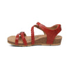 Aetrex Jillian Braided Quarter Strap Sandals, Red