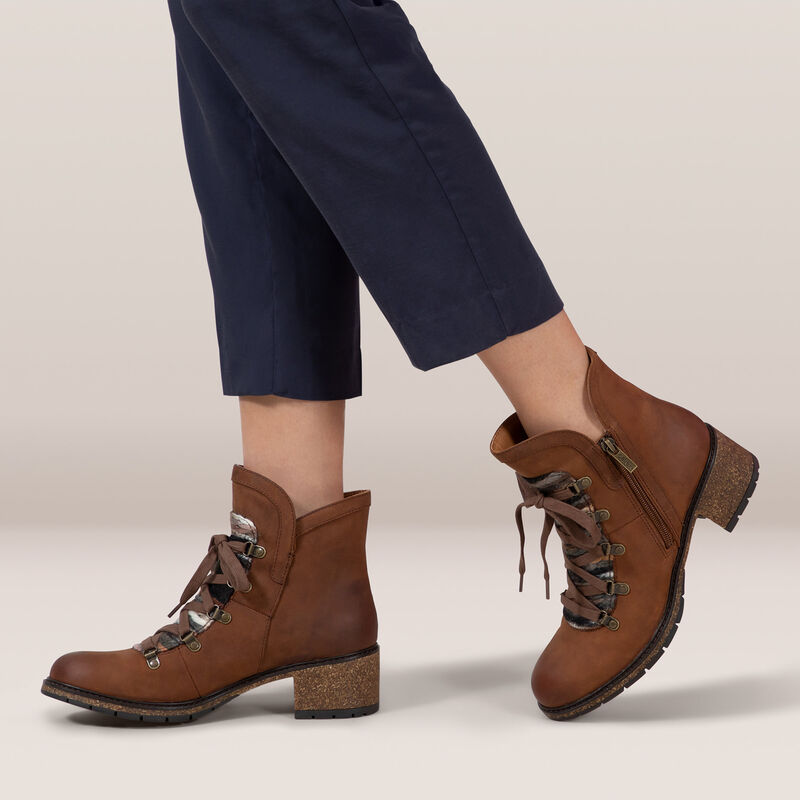 Aetrex Joleen Arch Support Boot, Caramel Cafe