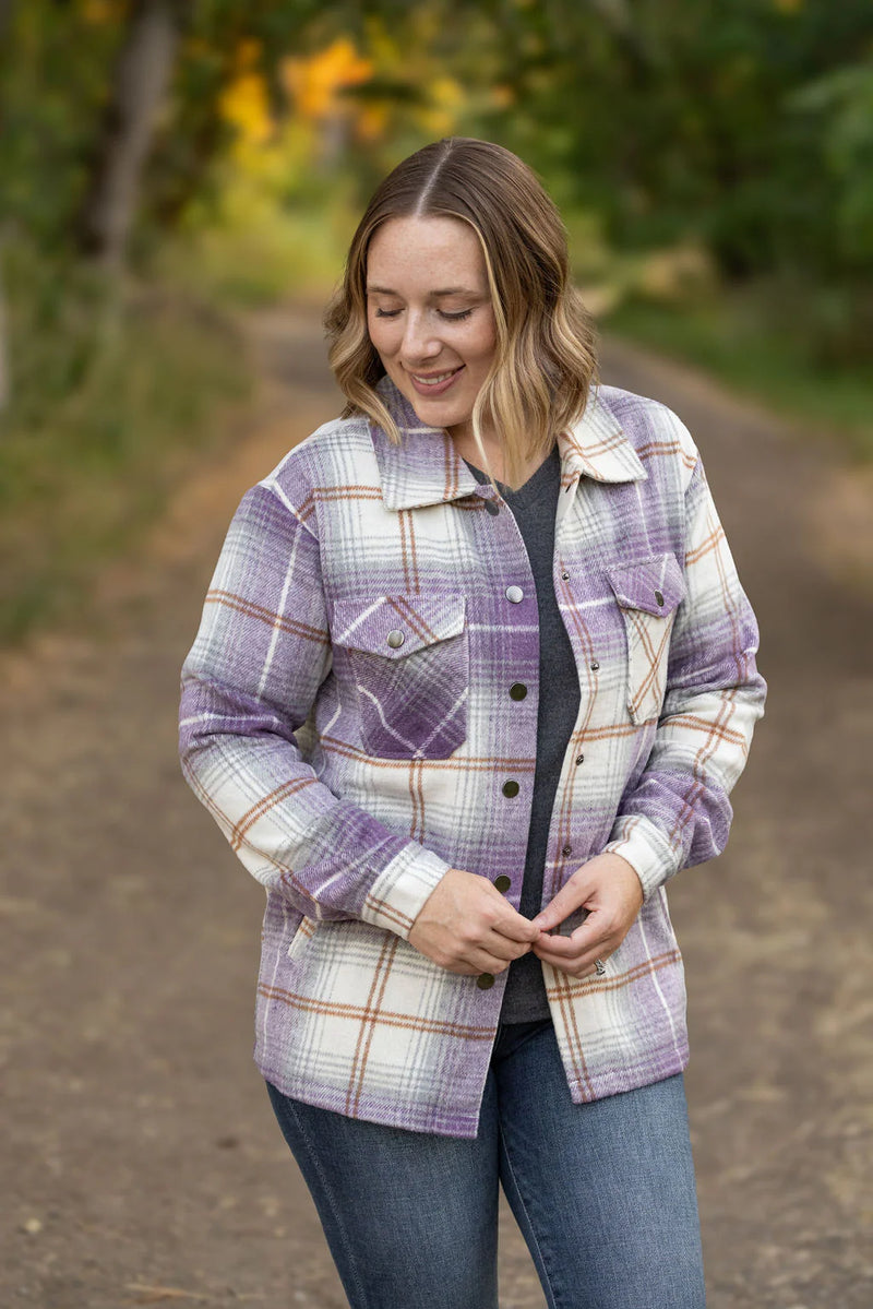 Purple Norah Plaid Shacket