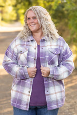 Purple Norah Plaid Shacket