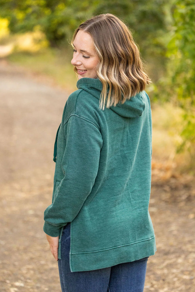 Hunter Green Vintage Washed Hoodie