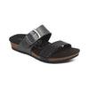 Aetrex Daisy Adjustable Slide, Black