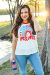 Mama Patriotic Rainbow Tee