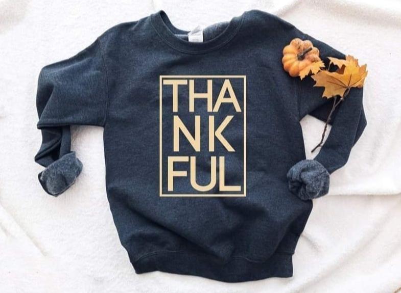 Thankful Navy Sweatshirt