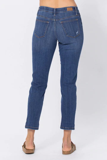 Judy Blue Hi-Rise Destroyed Boyfriend Pull-On Jeggings