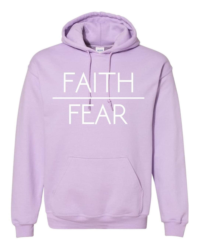 Faith Over Fear Lilac Hoodies