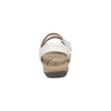 Aetrex Jess Adjustable Quarter Strap Sandal, White