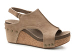 Corky's Carley Taupe Smooth Wedge