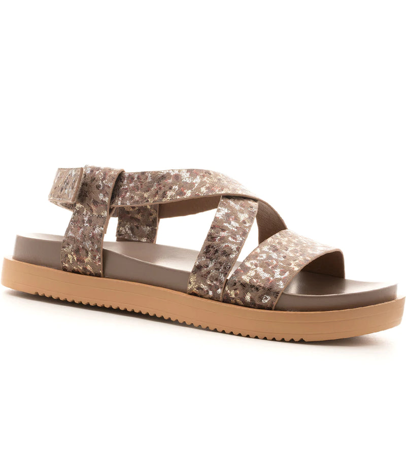 Corkys Vibe Sandal in Taupe Leopard