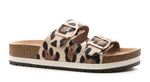 Corkys Gold Cheetah Beach Babe Sandals