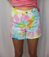 Judy Blue Swirl Tie-Dye Shorts