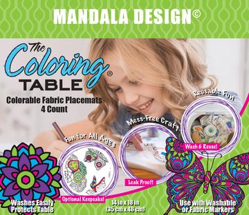 Mandala Coloring Placemats 4 Pack